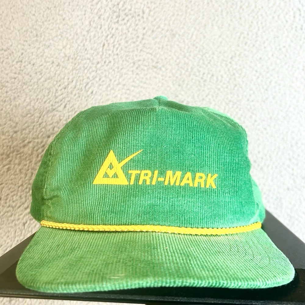Vintage USA MADE Tri-Mark Fat Rope Trucker Hat Snapback Cap